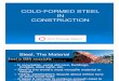Cold-Formed Steel in Construction
