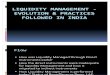Liquidity Management - Evolution & Practices followed in India