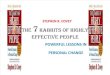 THE 7 HABBITS OF HIGHLY EFFECTIVE PEOPLE