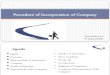 Procedure of Incorporation of Company