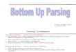 botttom up parsing