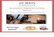 eBook 20 Ways to Improve Business Presentation Skills