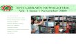 SFIT Library Newsletter Vol 1 Issue 1