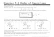 The Math Primer: Number 5.3 Order of Operations