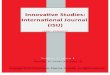 Innovative Studies: International Journal (ISIJ) Volume (1) Issue (1)
