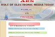 Role of Electronic Media2003