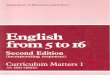 English from 5 - 16: Curriculum Matters 1: An HMI Series - Second Edition (Incorporating Responses)