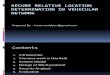 Secure Relative Location Determination in Vehicular Network