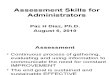 Paz H Diaz Assessment Skills for Administrators for Workshop