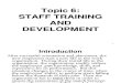 Topic 6 training and development