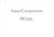 Composition Writing Features