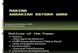07 Making Agrarian Reform Work - Dr. Ernesto M. Ordonez