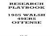 1985 San Francisco 49ers Offense - Bill Walsh