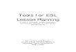 Tools for ESL lesson planning