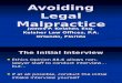 Avoiding Legal Malpractice