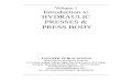 Volume-1. Introduction to Hydraulic Presses