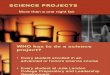 Getting Started on Your Science Project