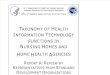 Health and Human Services: Taxonomy-SDO