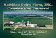 Matthiae Dairy Farm, Inc Complete Herd Dispersal