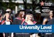 University Level  Prospectus 2016 17