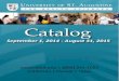University of St. Augustine Catalog 2014 - 2015 Updated May 2015