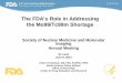 The FDA's role in addressing the mo 99 shortage 508
