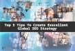 Top 5 tips to create execellent seo strategy
