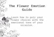 The flower emotion guide