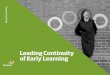 Leading Continuity of Early Learning - Bastow Institute - Impact Case Study