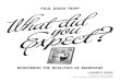 What Did You Expect? | Paul Tripp Leader's Guide