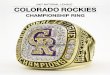 2007 Colorado Rockies NL championship ring