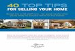 40 Top Tips for Selling Your Home