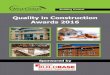 Quality in Construction Awards  2016