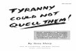 Gene Sharp - Tyranny Could Not Quell Them - Successful Unarmed Self-Defense against the Nazis