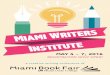 2016 Miami Writers Institute Brochure