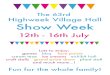 Highweek village hall show week programme