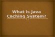 What is java caching system