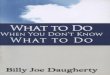 84299611 what to do when you don t know what to do billy joe daugherty