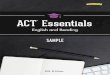 ACT Essentials English and Reading Sample