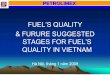 fuel's quality & furure suggested stages for fuel's quality in vietnam