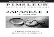 PIMSLEUR® JAPANESE I