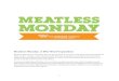 Meatless Monday: A Win-Win Proposition