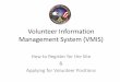 Volunteer Information Management System (VMIS)