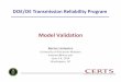 Model Validation Project, Bernie Lesieutre, U Wisconsin