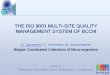 the iso 9001 multi-site quality management system of bccm