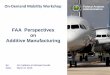 FAA Perspectives on Additive Manufacturing