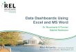 Data Dashboards Using Excel and MS Word