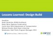 Lessons Learned: Design Build