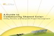 A Guide to Community Shared Solar: Utility, Private, and Nonprofit 