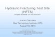 Hydraulic Fracturing Test Sites